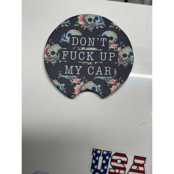 Dont Mess Up My Car Car Coasters 2 Pack - Picture 5 of 10